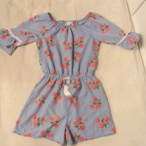 super cute floral and stripe ross romper!